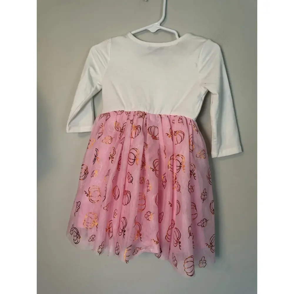 Zunie Girls Halloween Pumpkin Tutu Tulle Dress Sz 2 NWT
